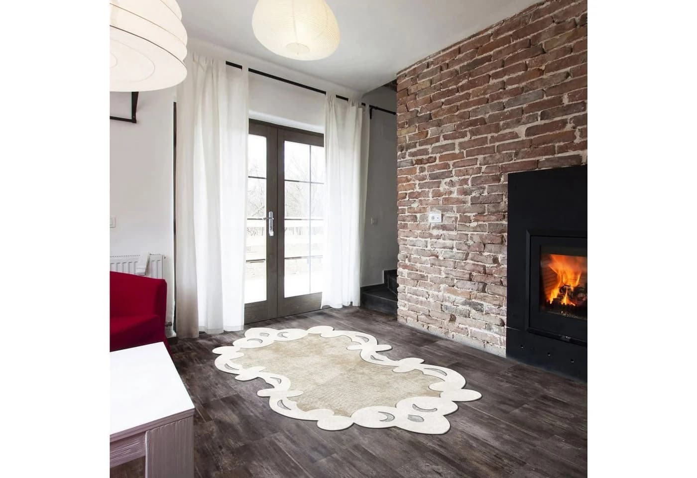 Conceptum Hypnose Flurteppich Creme 100% Polyester