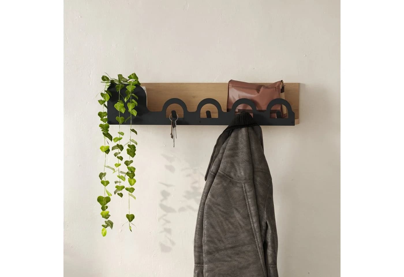 Decortie Wandhaken Liora Holz Wandgarderobe