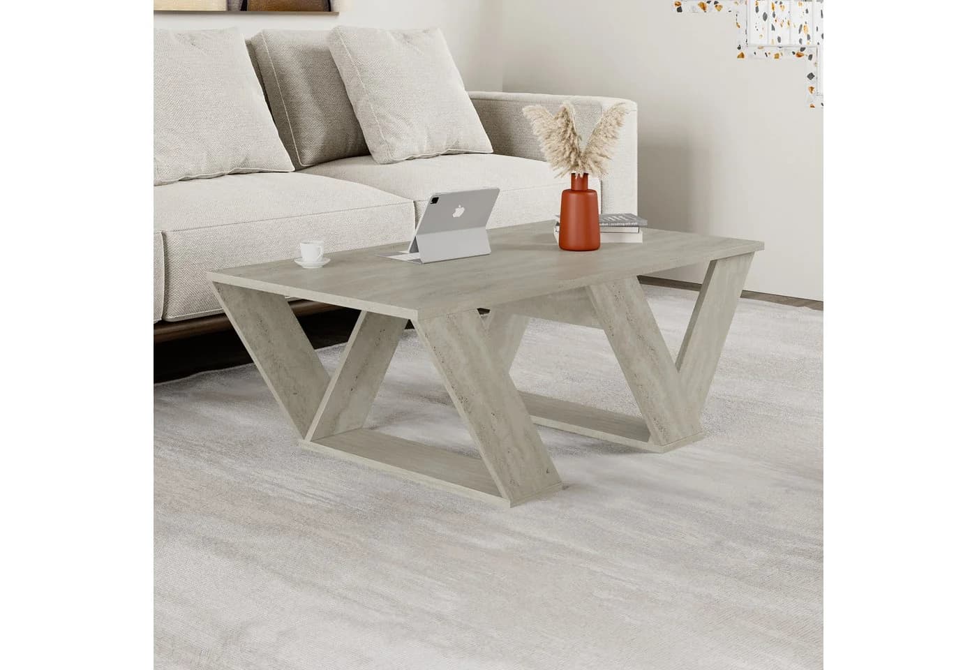 Decortie Couchtisch Pipra Modern Beige
