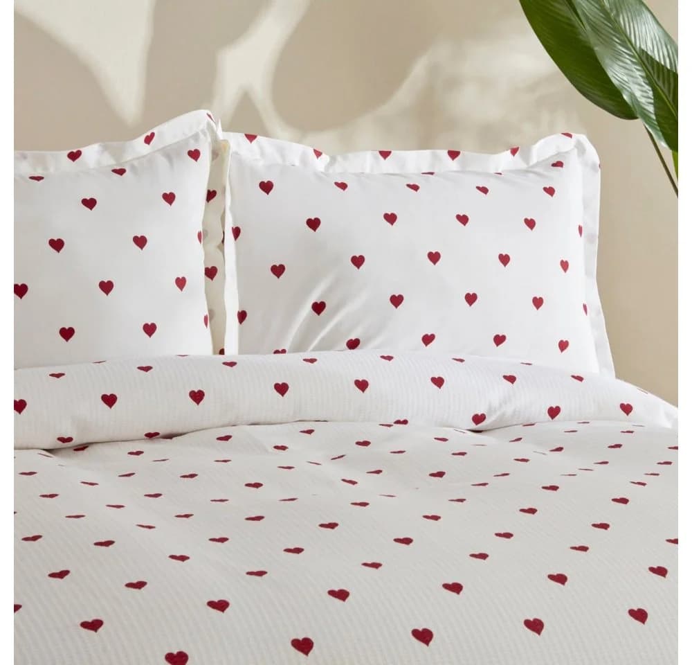 Karaca Bettwäsche Sarah Anderson Amour Doppelbett Piké Set Baumwolle