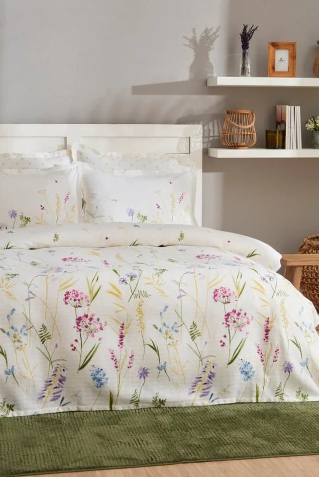 Karaca Jody Doppelbett-Piqué-Set Gelb 100% Baumwolle