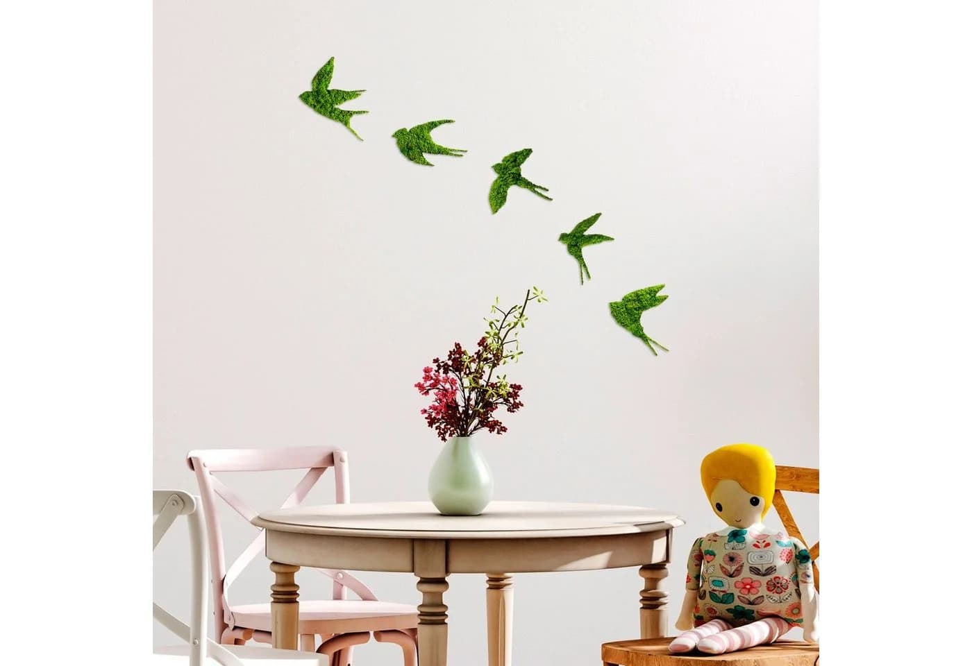 Wallity Wanddekoobjekt 100% MDF MOSS Grün Handgefertigt