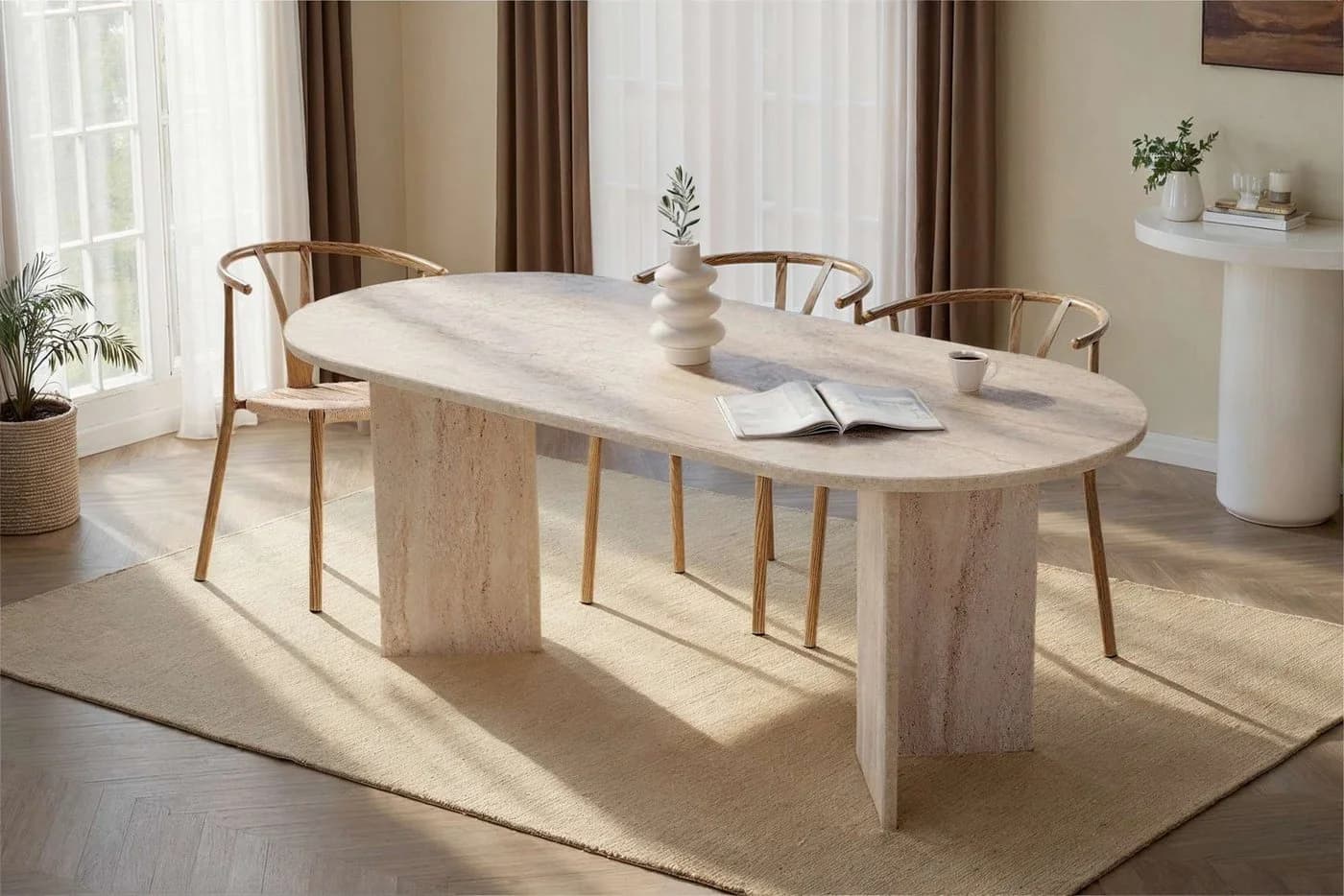 Skye Decor Esstisch Sabella Moderner 1-St. Einzeltisch 200x90 cm