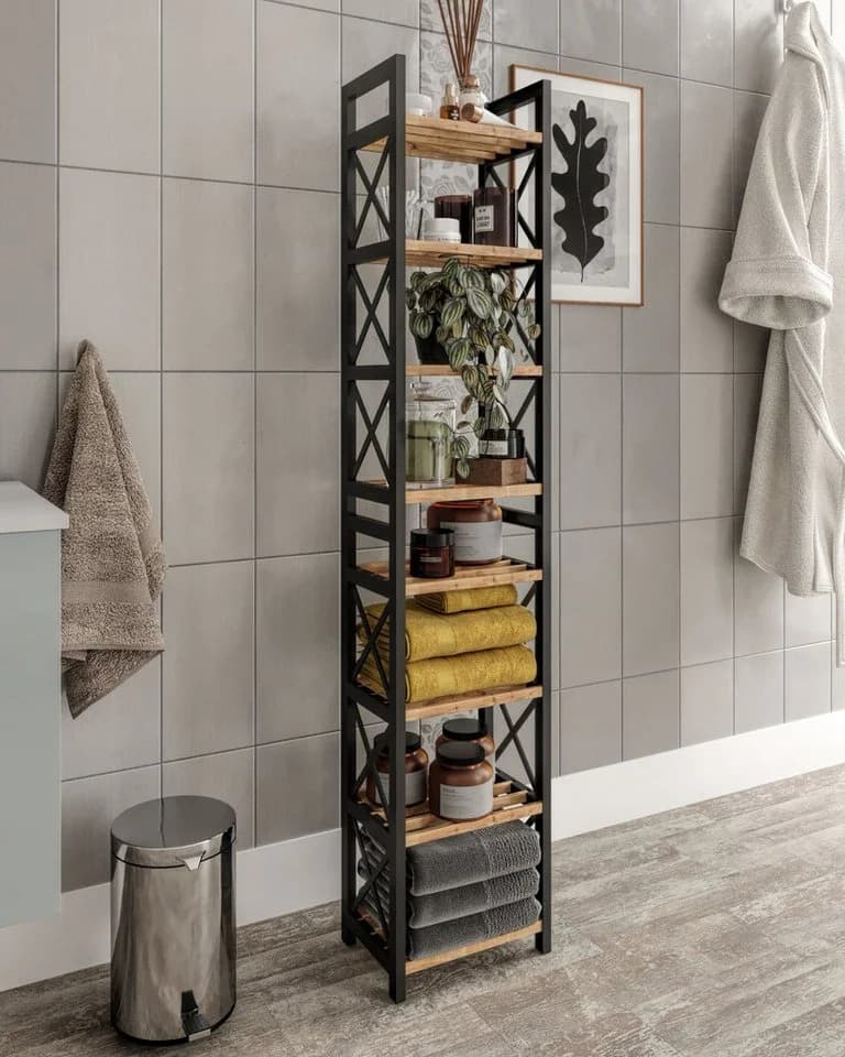 Skye Decor Mehrzweckregal Schwarz 8 Ablagen Kunststoff
