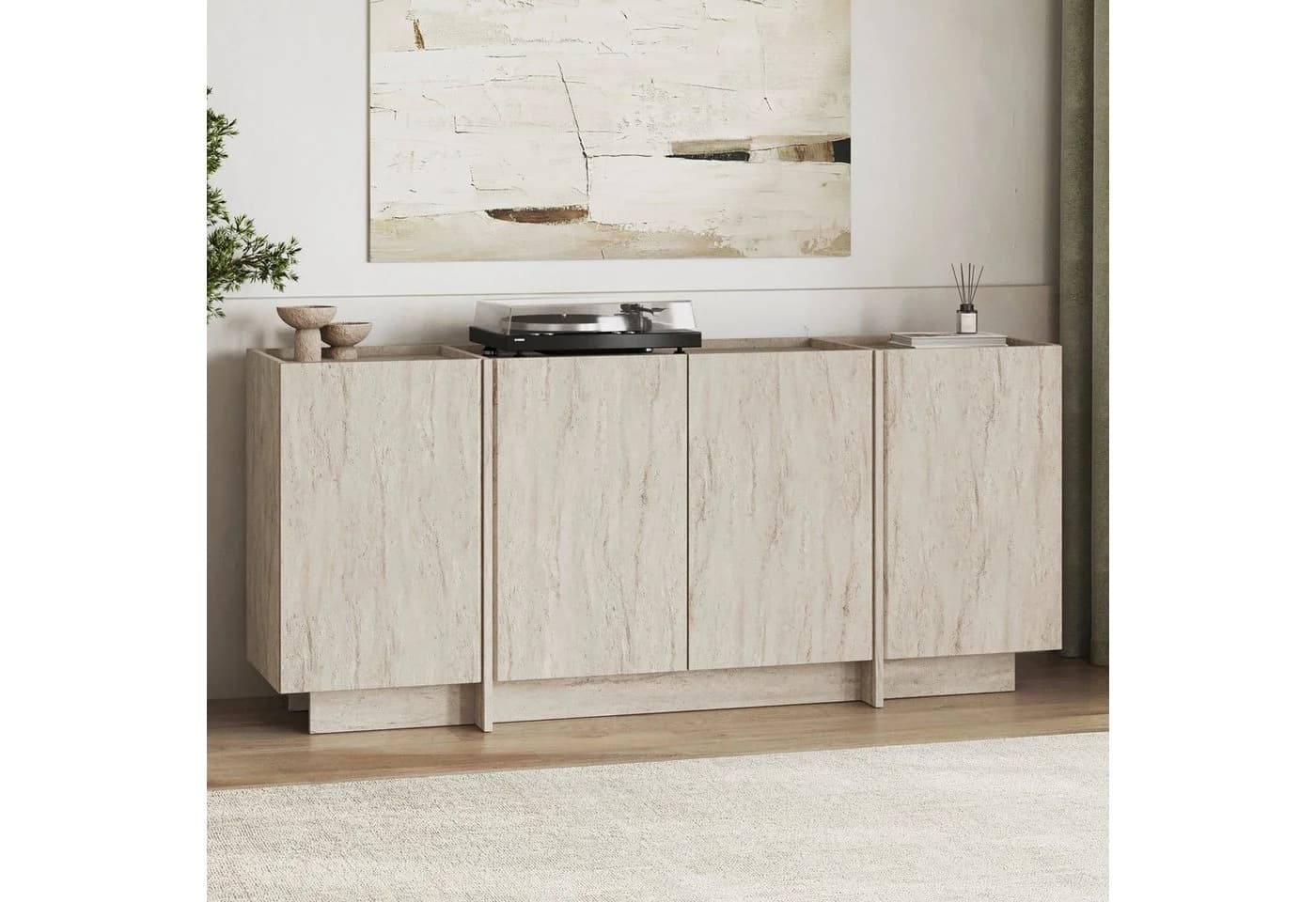 Skye Decor Konsolentisch Dorma Boho Beige Melaminbeschichtet