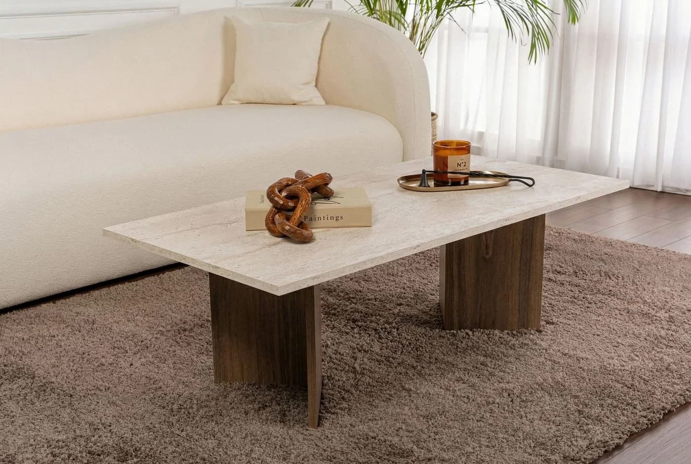 Skye Decor Couchtisch Sabin Melaminbeschichtete Spanplatte Modern