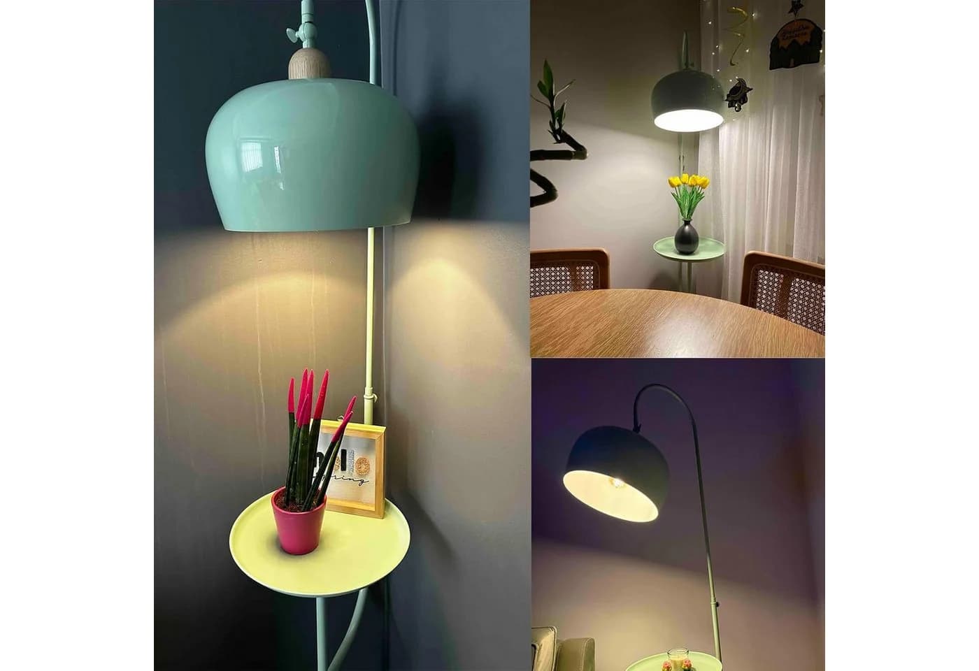 Bamyum Stehlampe Gorkiede Metall E27 Verstellbar Minzgrün