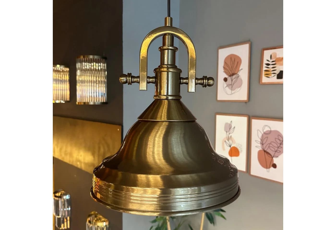 Bamyum Pendelleuchte Asletl Industrial Metall Kupfer E27