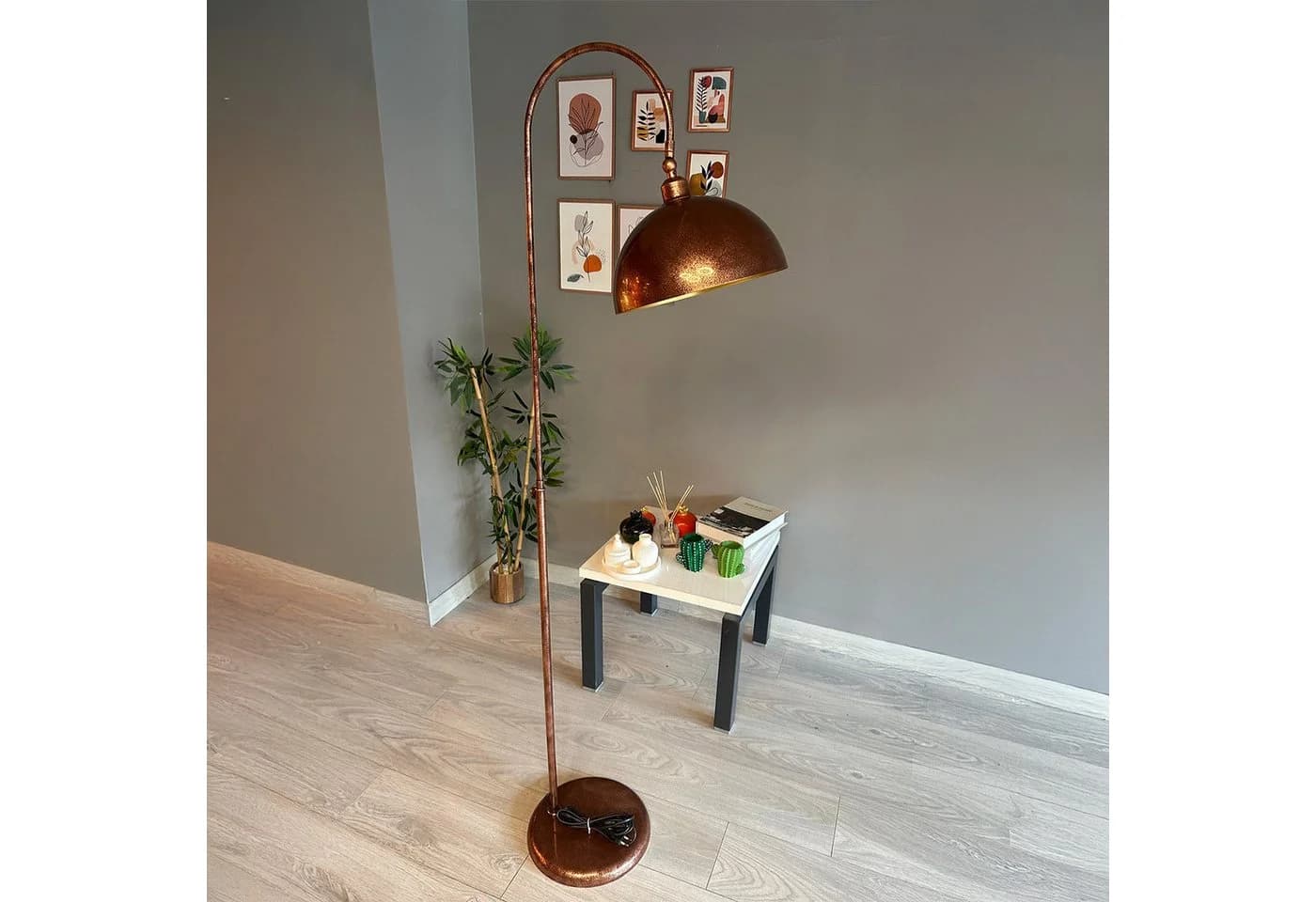 Bamyum Stehlampe Modern Metall Dimmbar Patina