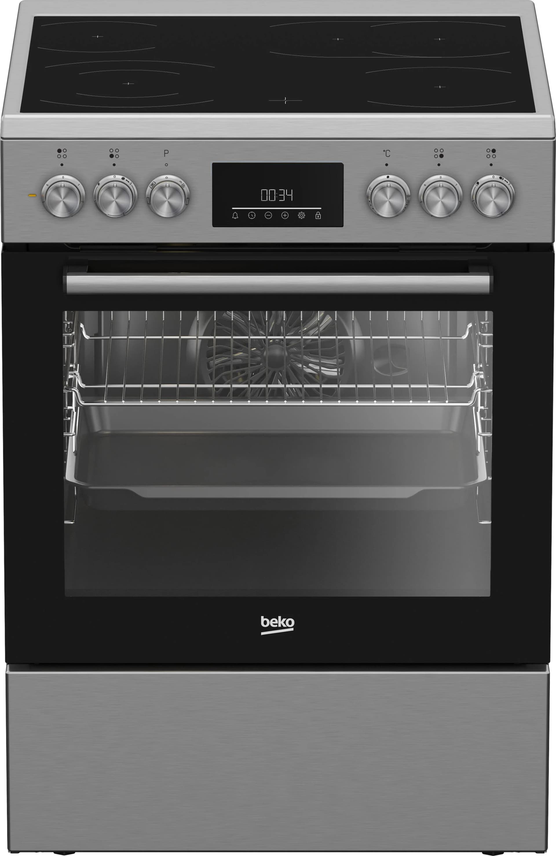 BEKO Elektro-Standherd FBM67320WS Weiß Multifunktionsofen