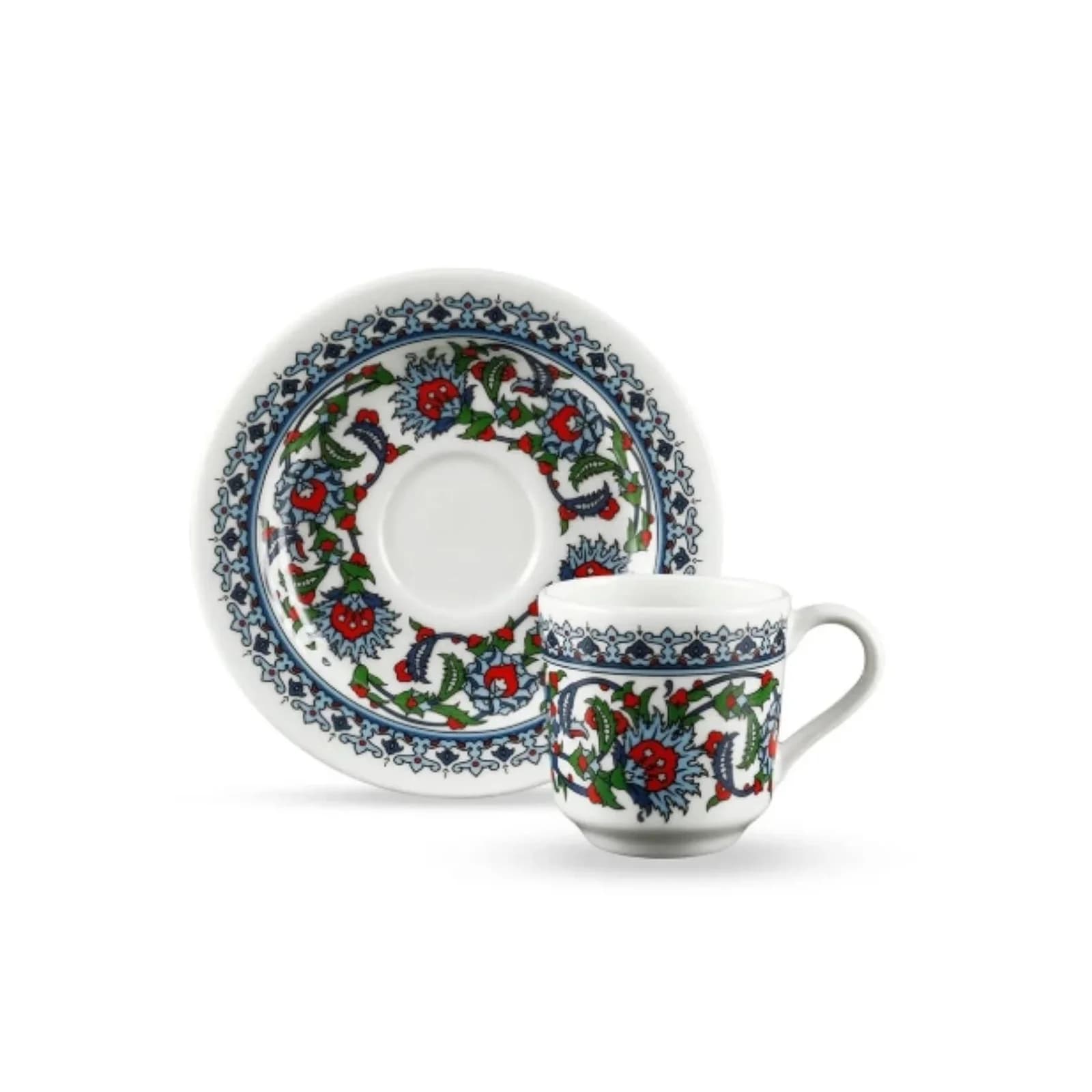 Korkmaz Topkapi 12-tlg. Mokkatassen-Set Weiss Orientalisch