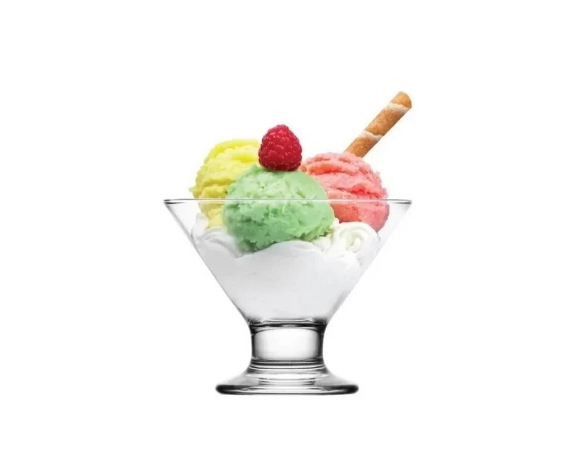 LAV Dessertschale Crema 3er Set Glas Transparent