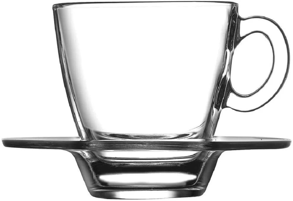 Pasabahce Kaffeetassen-Set 12-tlg. Hartglas Transparent
