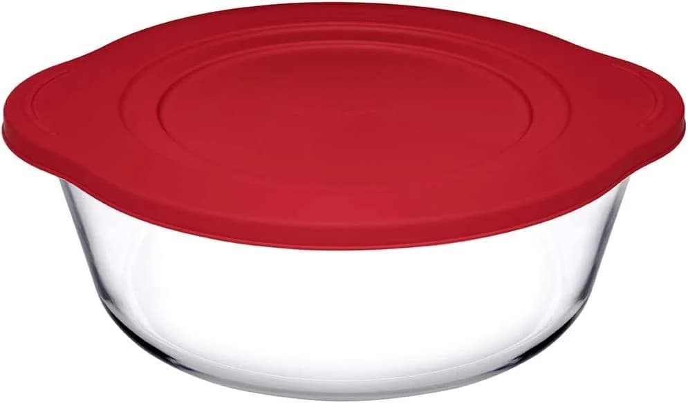 Pasabahce Auflaufform Glas 2100ml mit Deckel