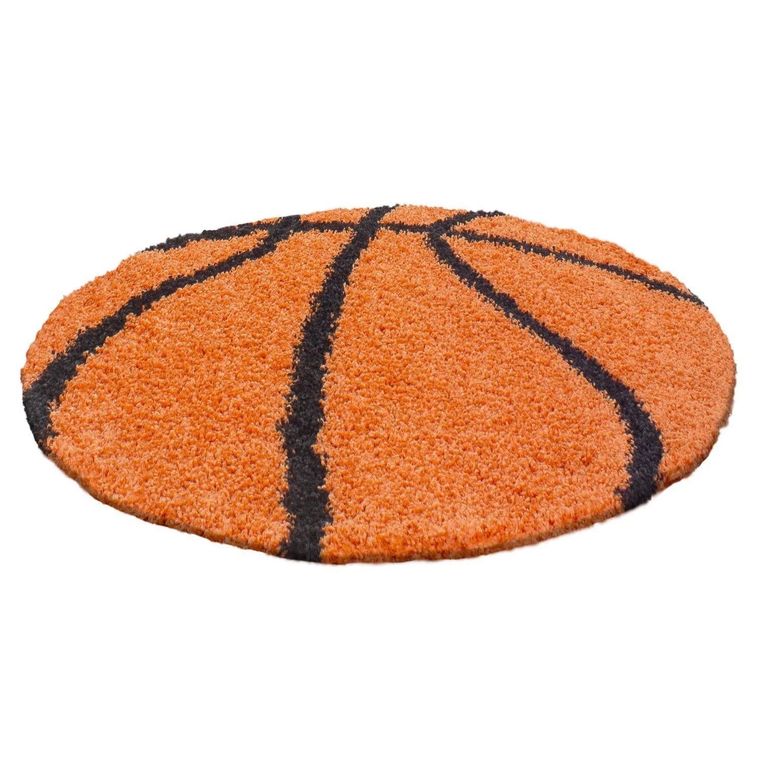 Ayyildiz Kinderteppich Fun Orange/Schwarz Rund Ø 120cm