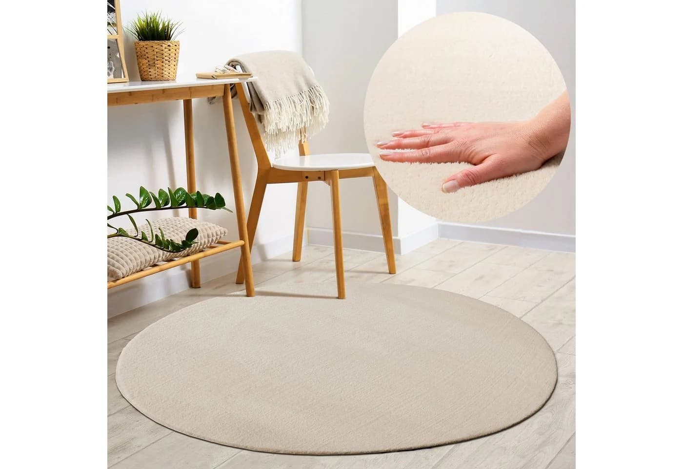 MERINOS Teppich Loft 37 Beige Kunstfell