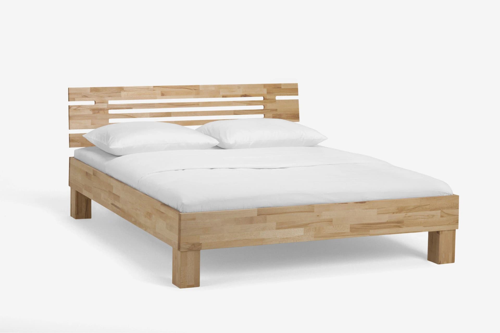 Holzbett Classic Massivholz 100x190 cm
