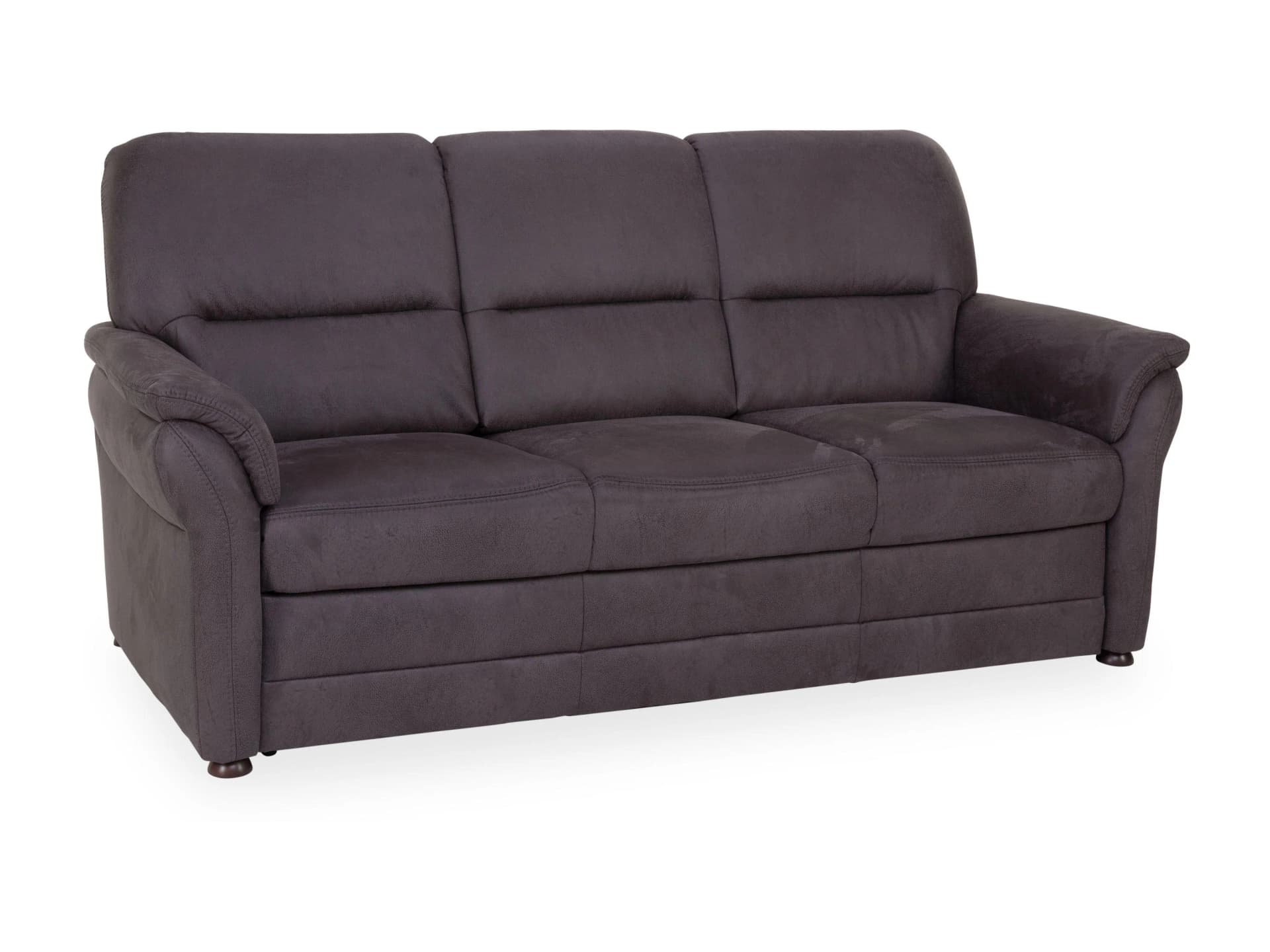 SYSTEMPOLSTER Sofa 3-Sitzer PIERRE Anthrazit Polyester