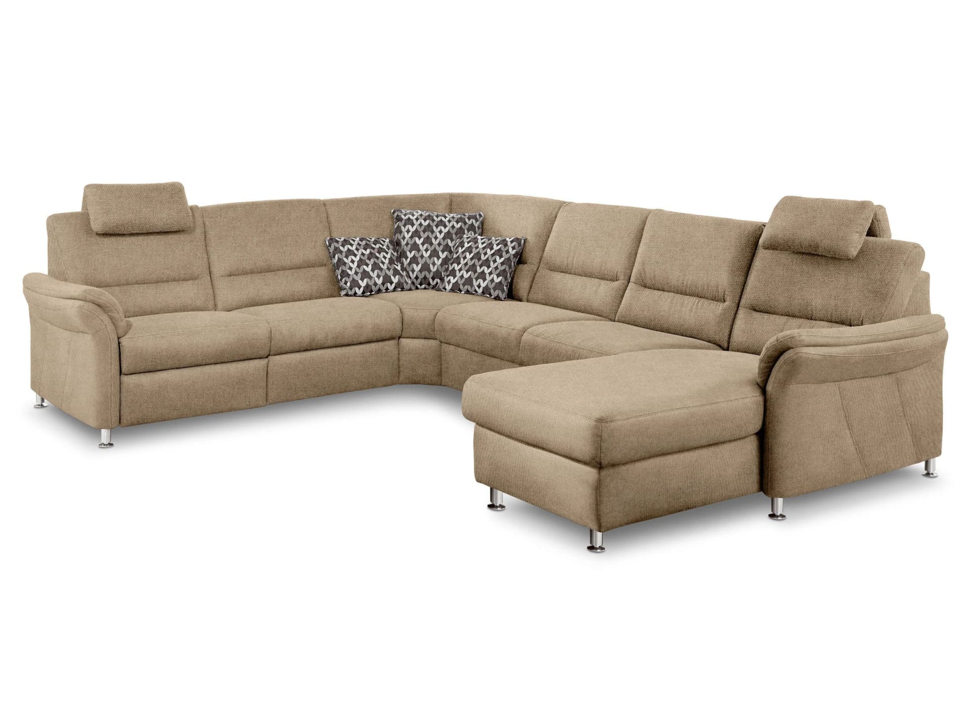SYSTEMPOLSTER DAKOTA Polsterecke Beige Stoff