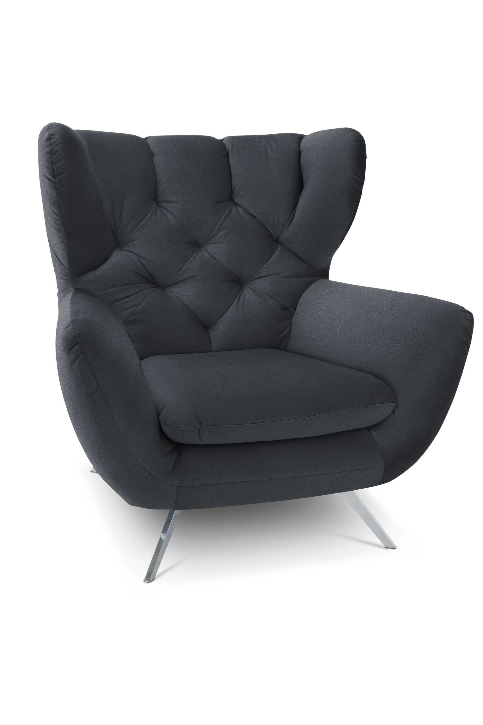 Hochlehnsessel CHARLSTON 2.0 von CANDY/Loft mit Lederbezug