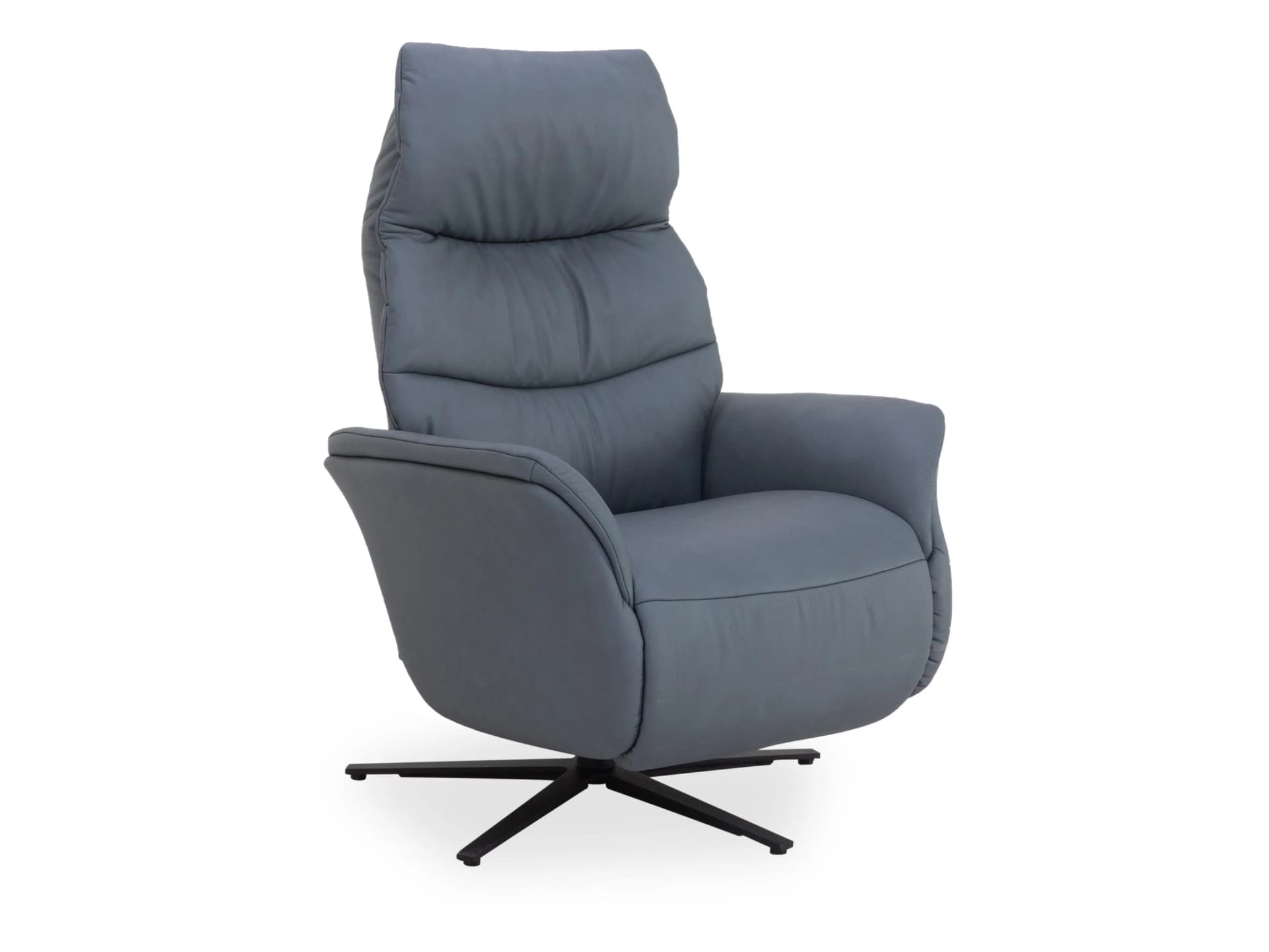 Relaxsessel himolla KARSPITZE Leder Blau Easyswing