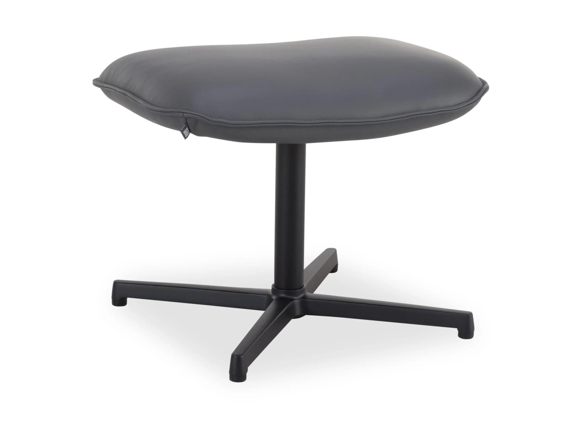 Hocker ROLF BENZ 582 Grau Leder