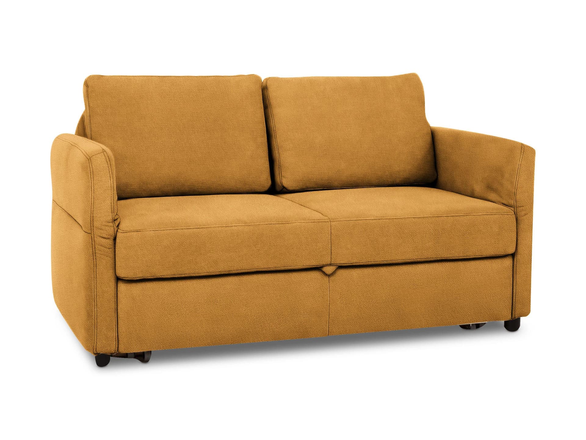 Schlafsofa SLEEP mit Leder Punch Bezug und Federkern