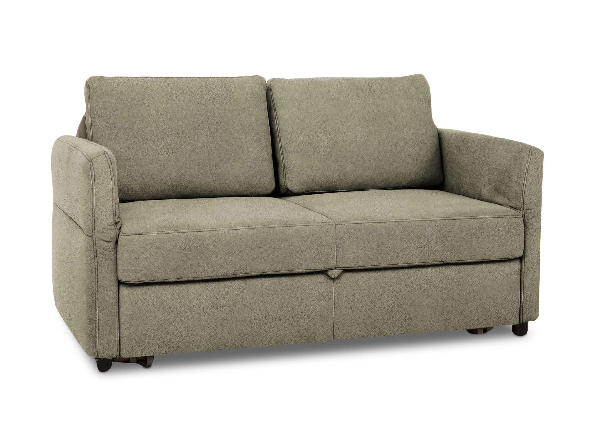 Schlafsofa SLEEP mit Leder Punch Bezug und Bettauszug