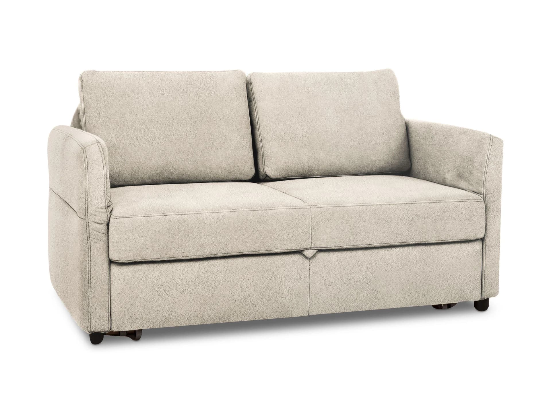 Schlafsofa SLEEP mit Leder Punch Bezug und Federkernpolsterung