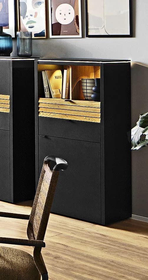 Highboard VENJAKOB GAME Anthrazit Matt Modern