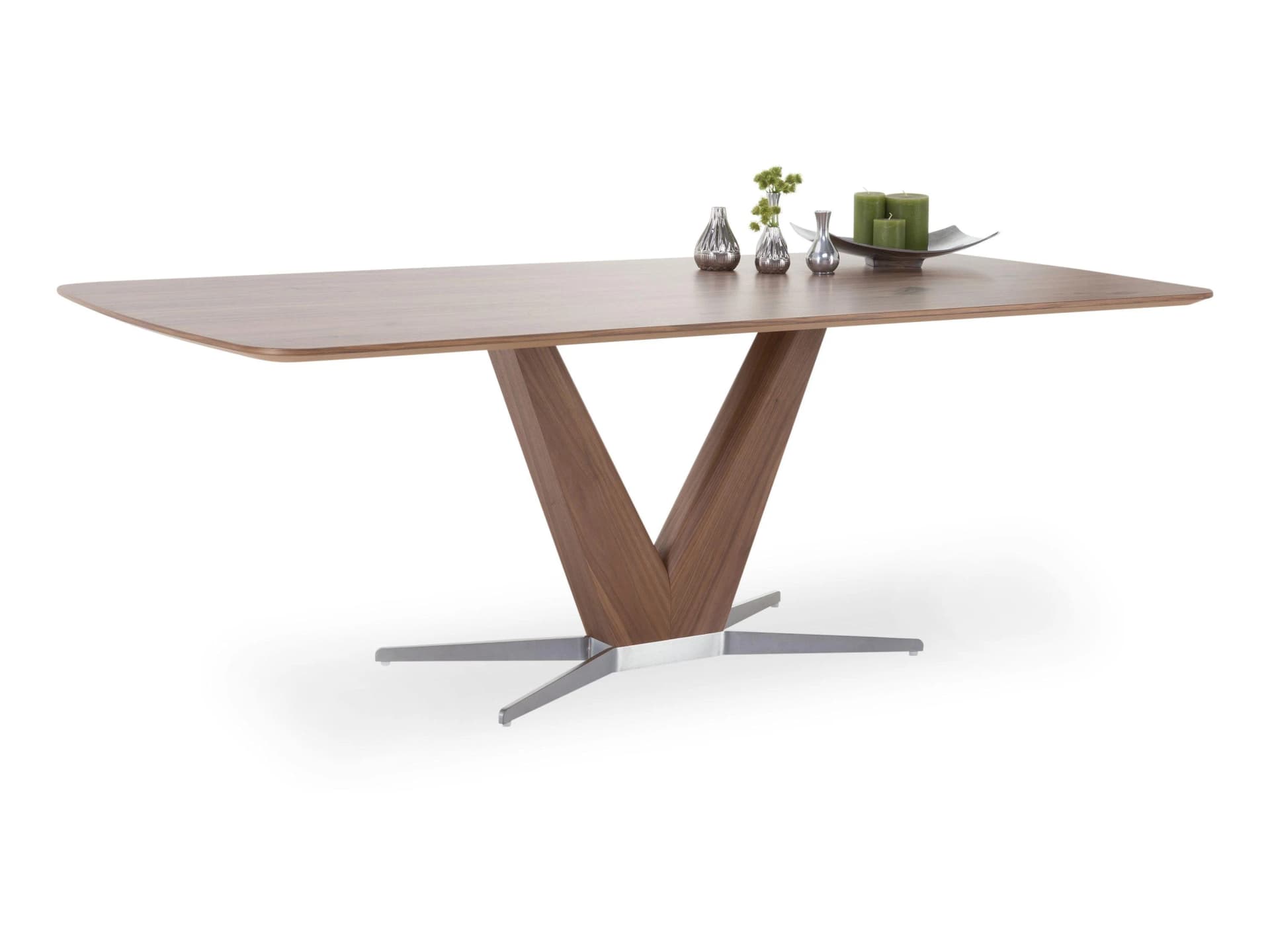 KOINOR Esstisch T5604 Wildnussbaum Braun Metallgestell