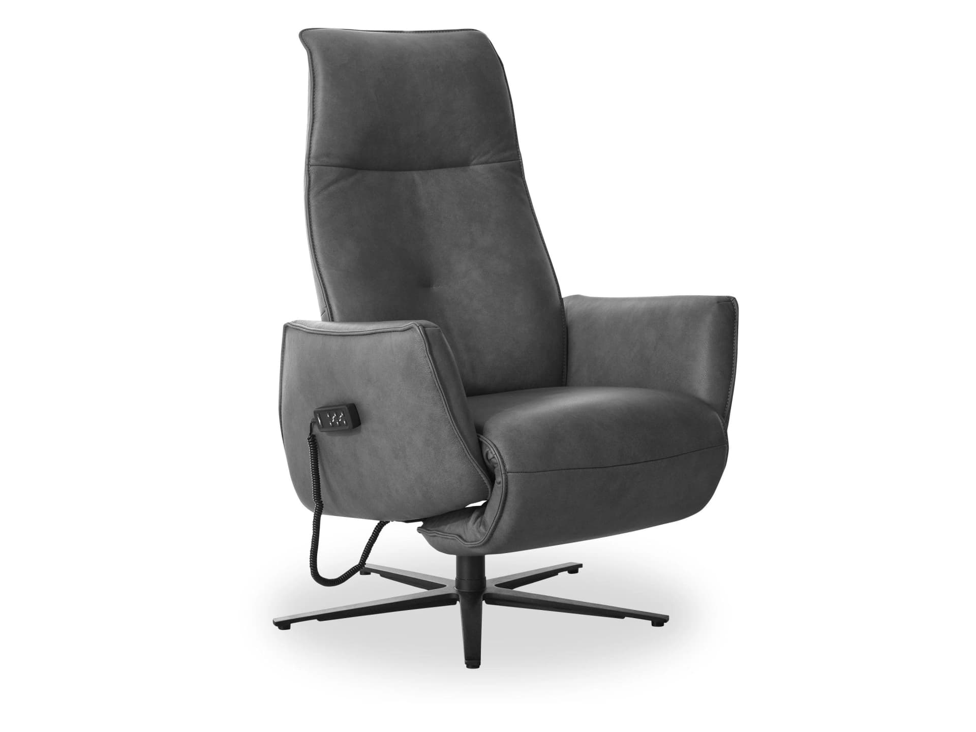 Relaxsessel himolla SALZTHANN Blau Echtleder