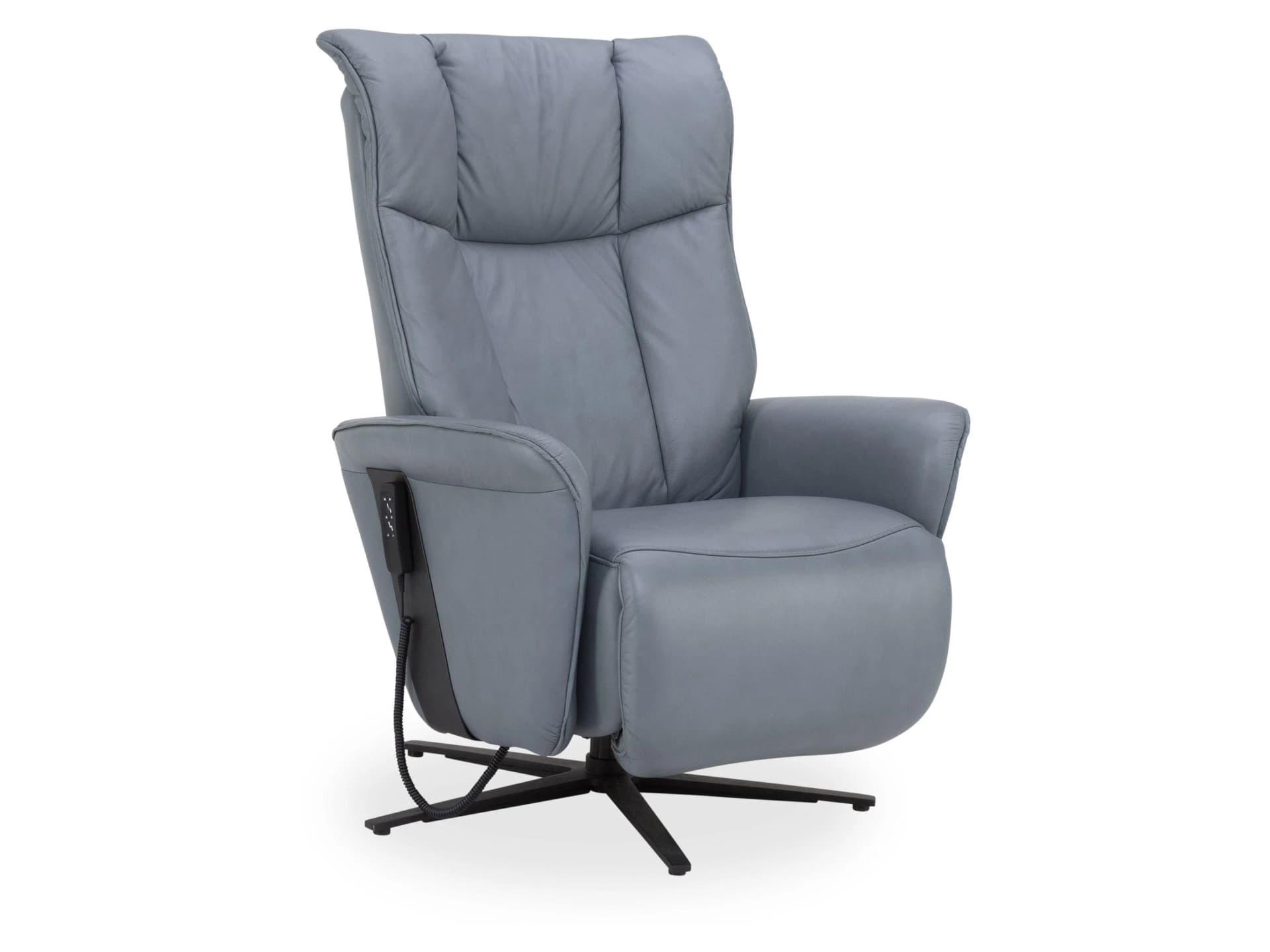 Relaxsessel himolla BRANDSPITZE Blau Leder 2-motorisch