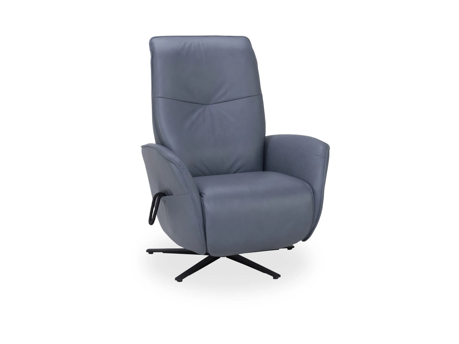 Relaxsessel himolla BRANDSTEIN Blau Echtleder 2-Motor