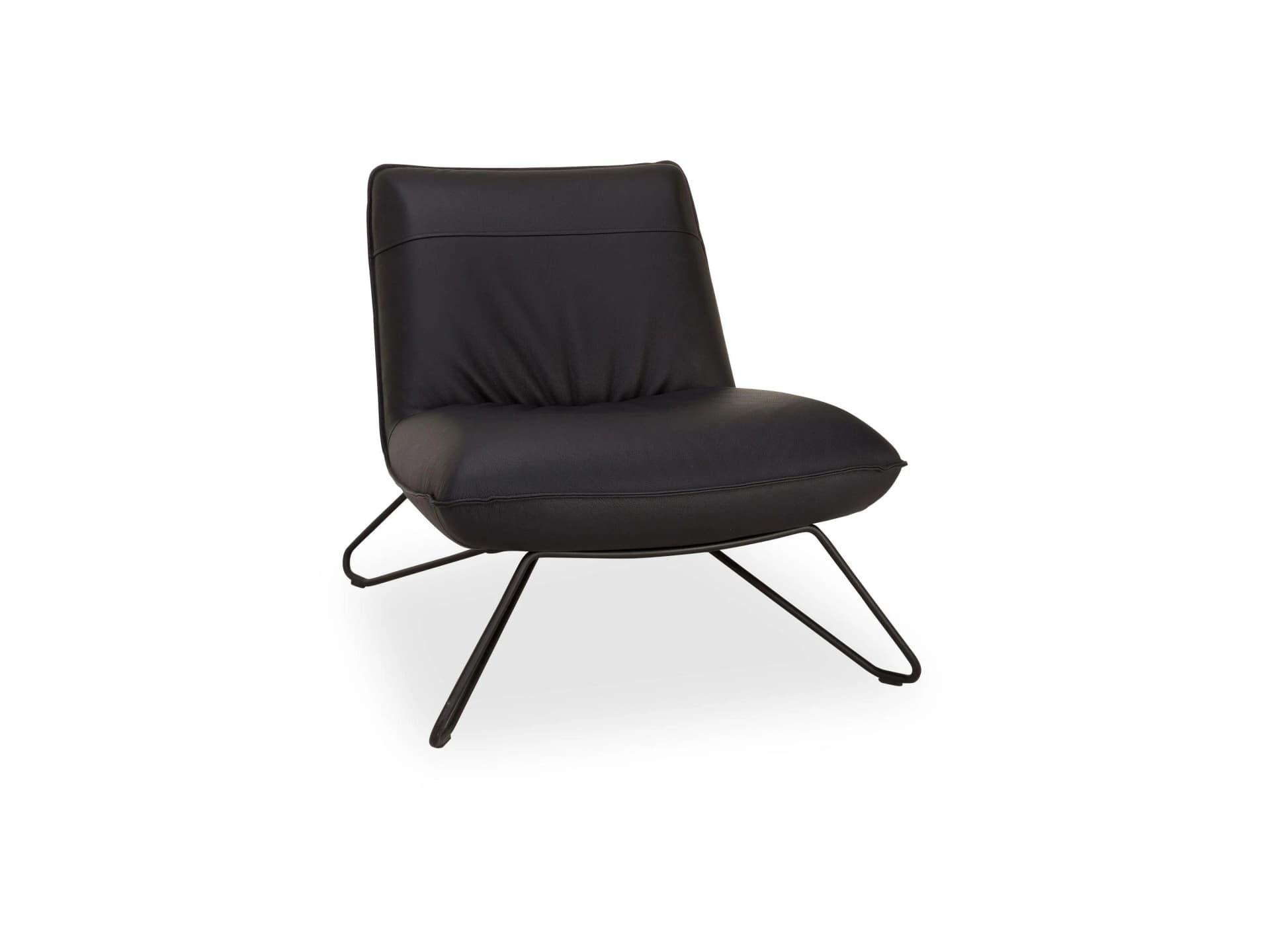 Sessel ROLF BENZ 394 Schwarz Moderner Designpolstersessel