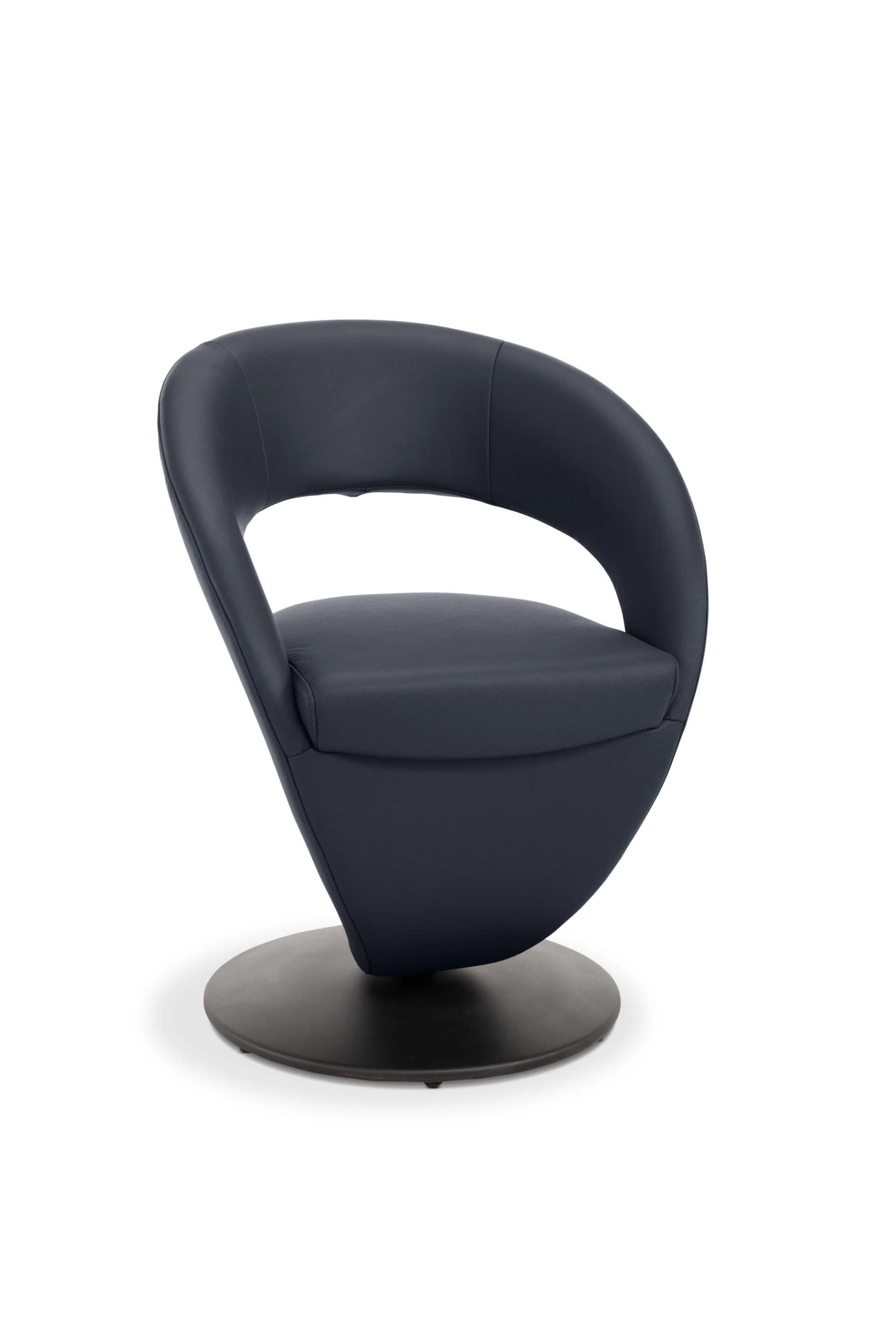 Drehsessel Variano MEDINO in Leder Bronco mit Metallgestell