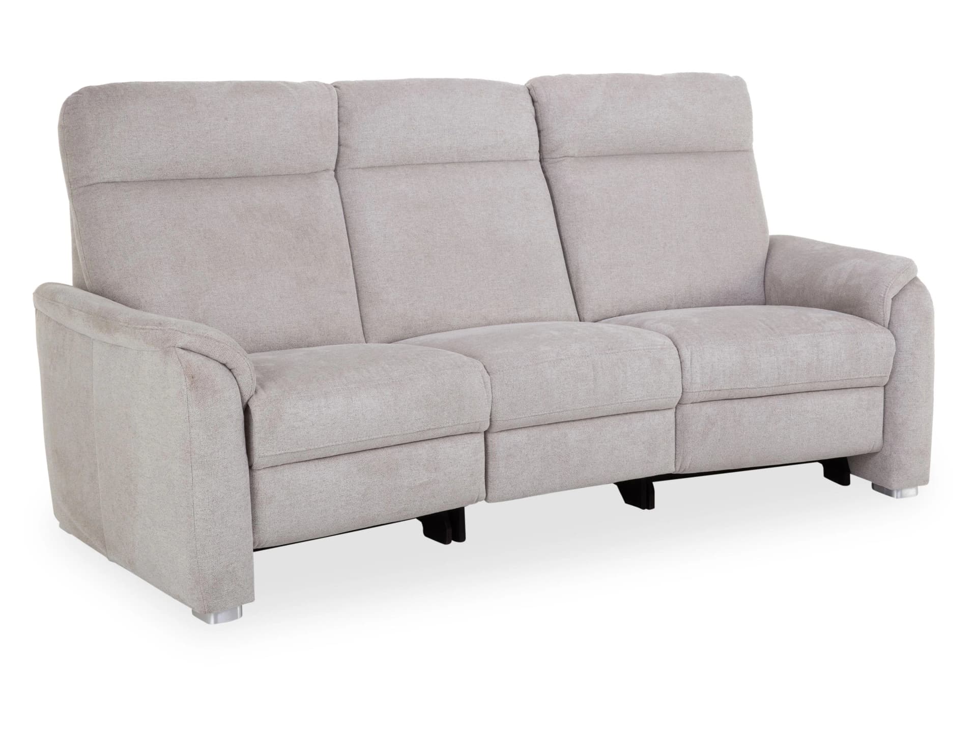 SYSTEMPOLSTER Trapezsofa Paula 2-Sitzer Stoff Cyber Metallfüße
