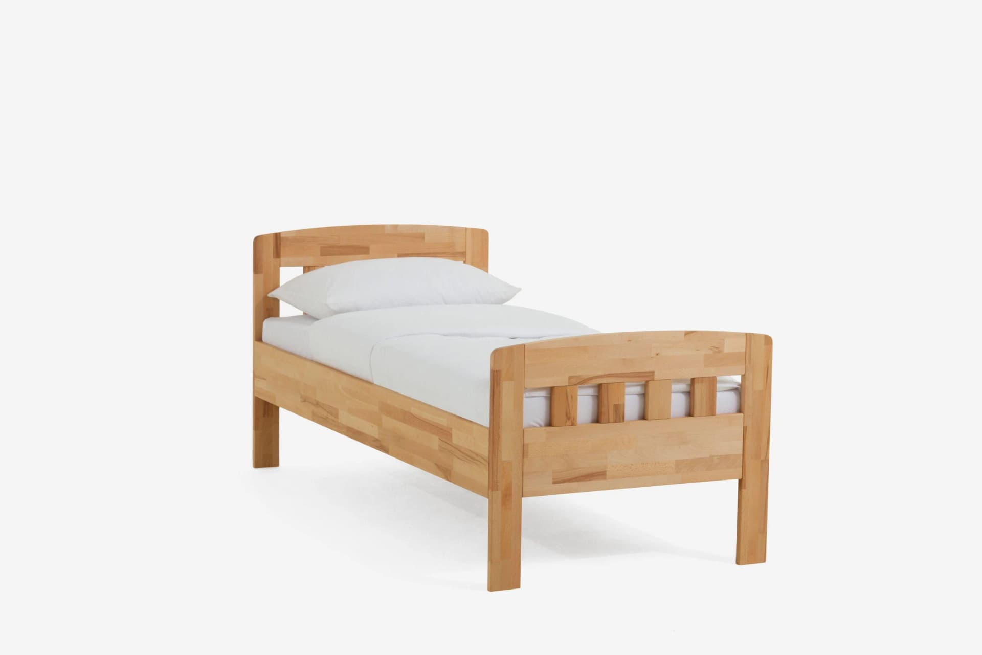 Holzbett Jasmine Massivholz 100x190 cm