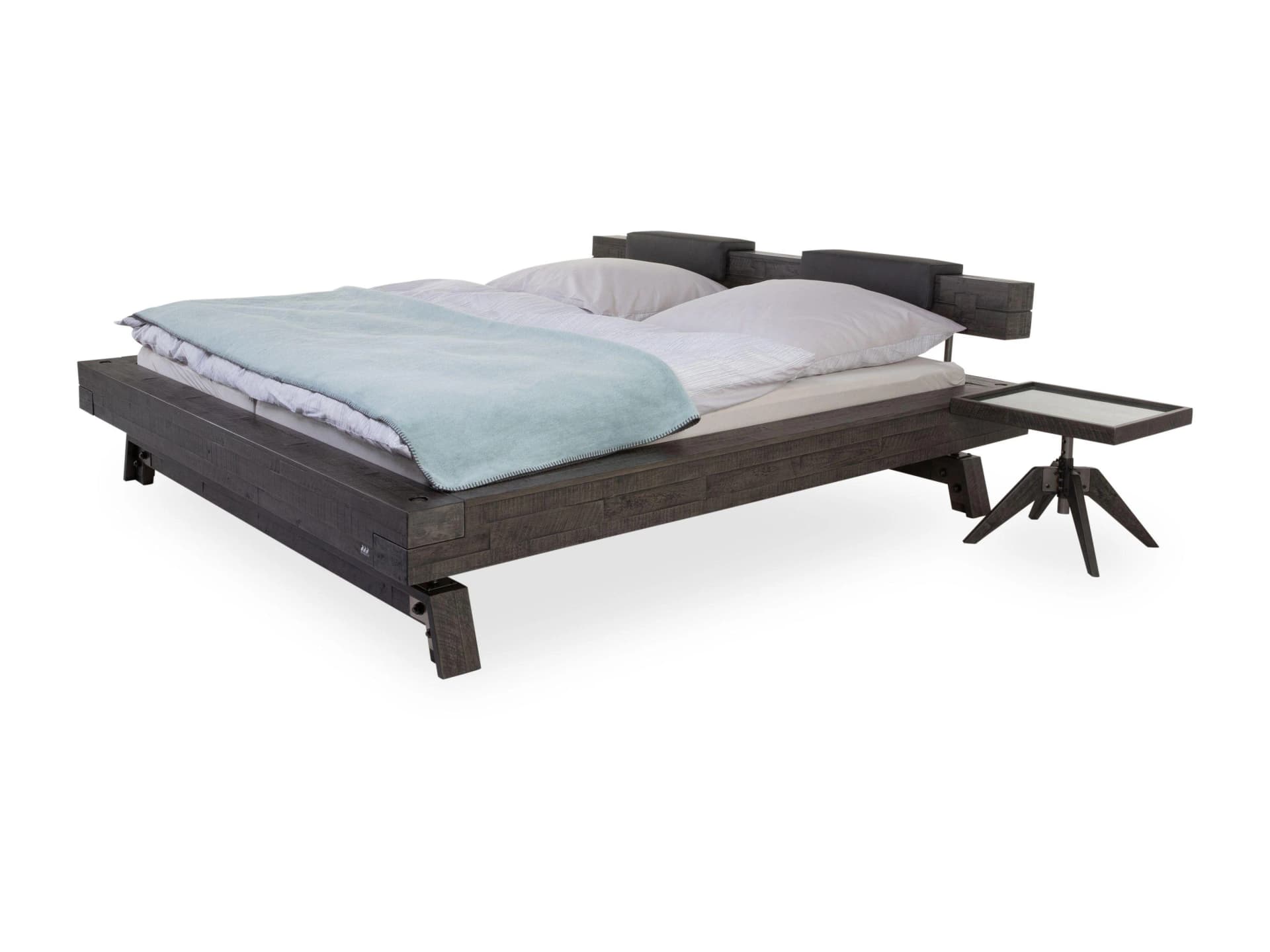 HASENA Holzbett FACTORY BLOC Akazie Vintage Grey