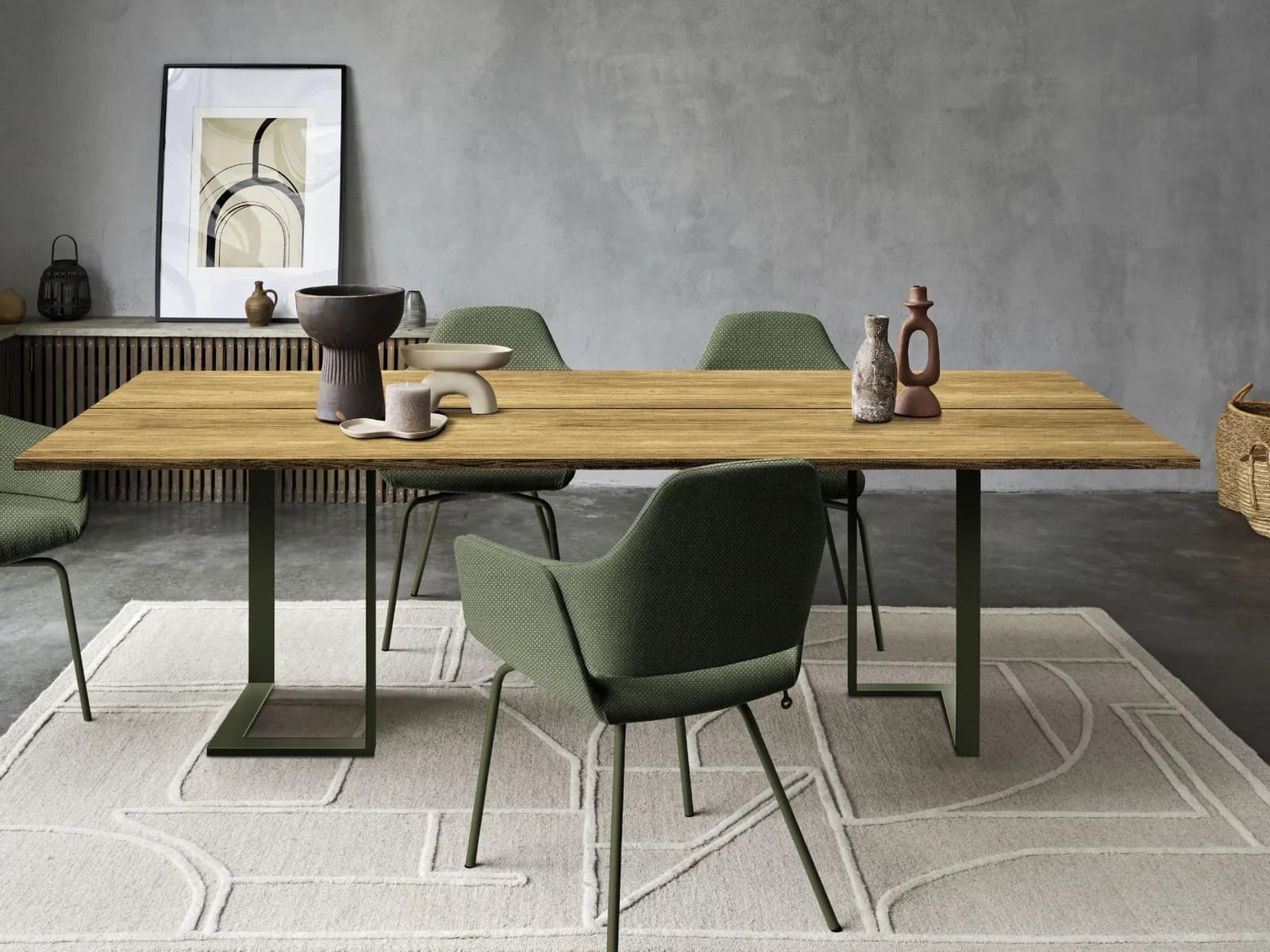 MOBITEC Esstisch JAPURA Wildeiche massiv braun modern