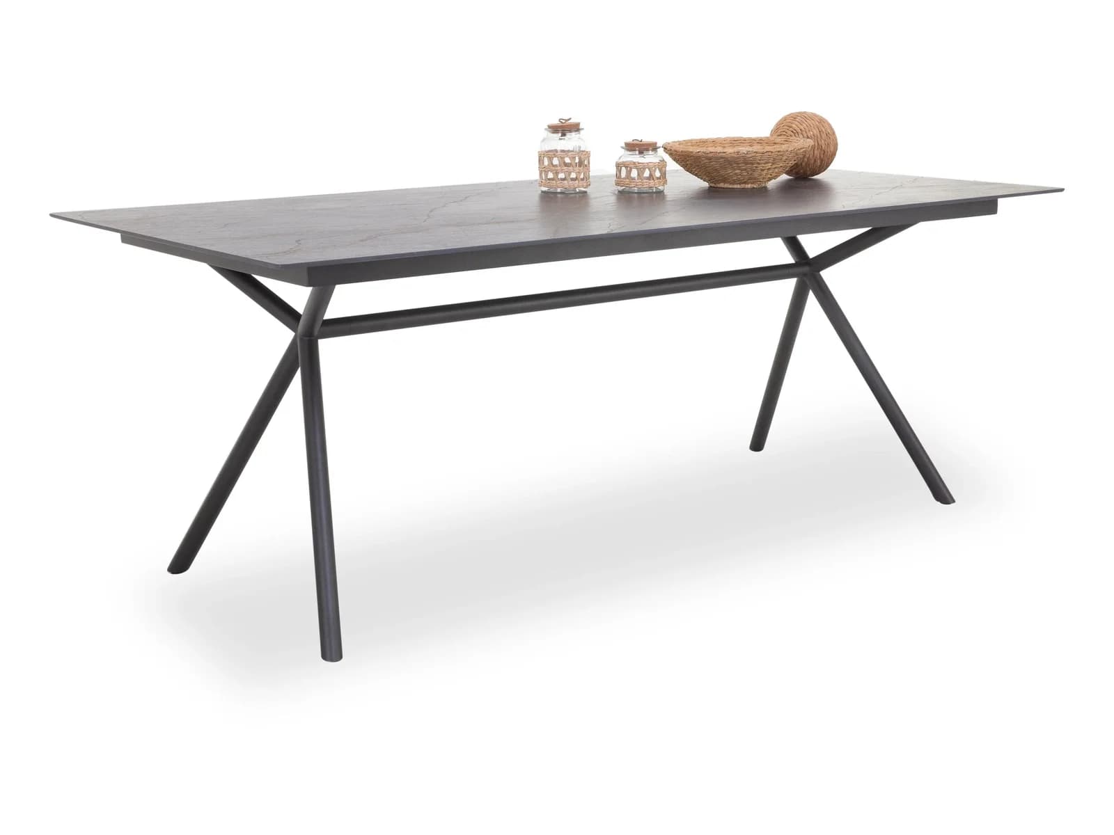 Bert Plantagie Esstisch AIVEN Grau Dekton Stahl