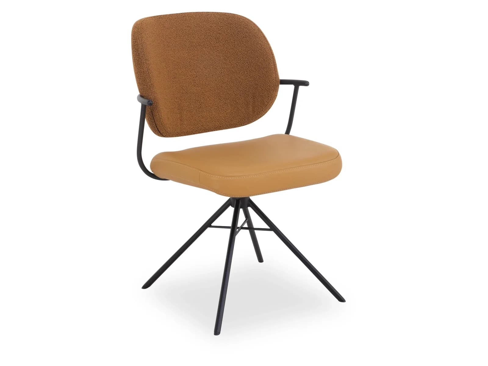 Polsterstuhl FLIP von Bert Plantagie mit Leder und Metallgestell