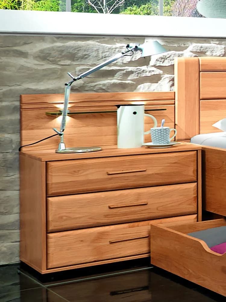 Nachtkommode Rolf Weber WALLDORF 60cm Erle Massiv Braun