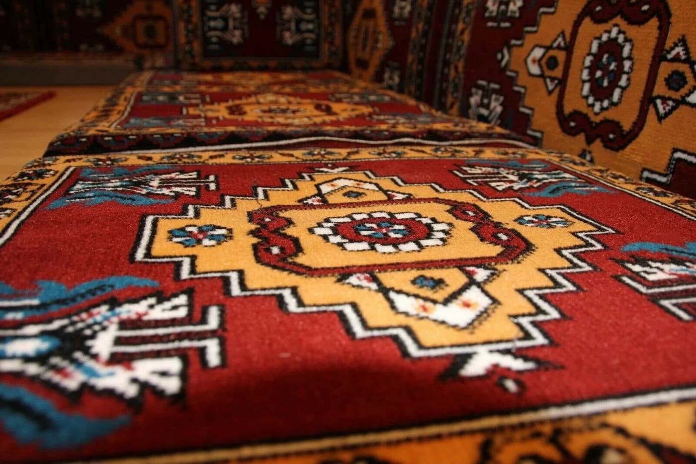 CaddeBuy Sofa Orientalische Sitzecke 21-teilig mit Kissen und Teppich