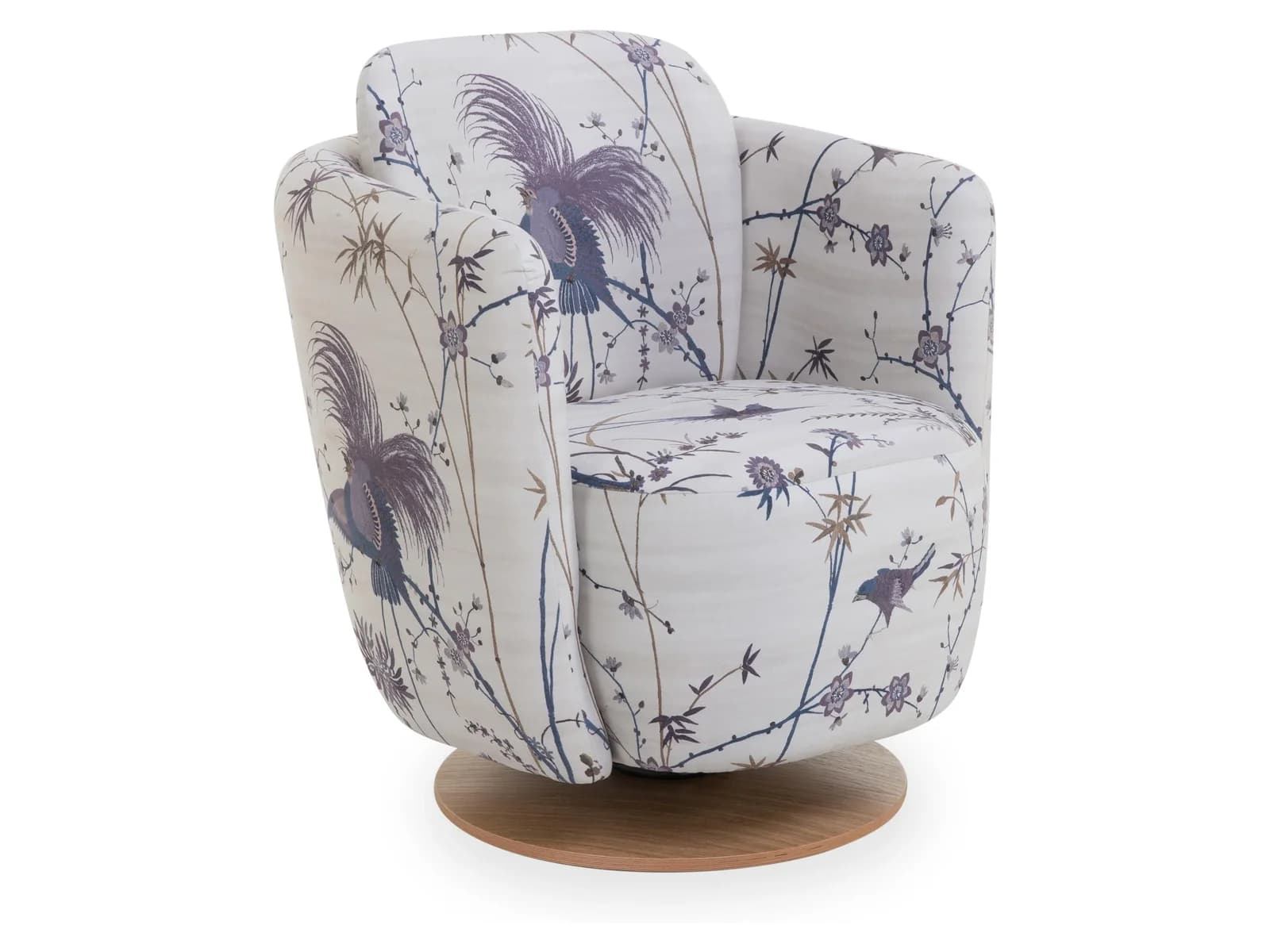 Relaxsessel Bassetti MURANO mit Drehfunktion und Eichenfüßen