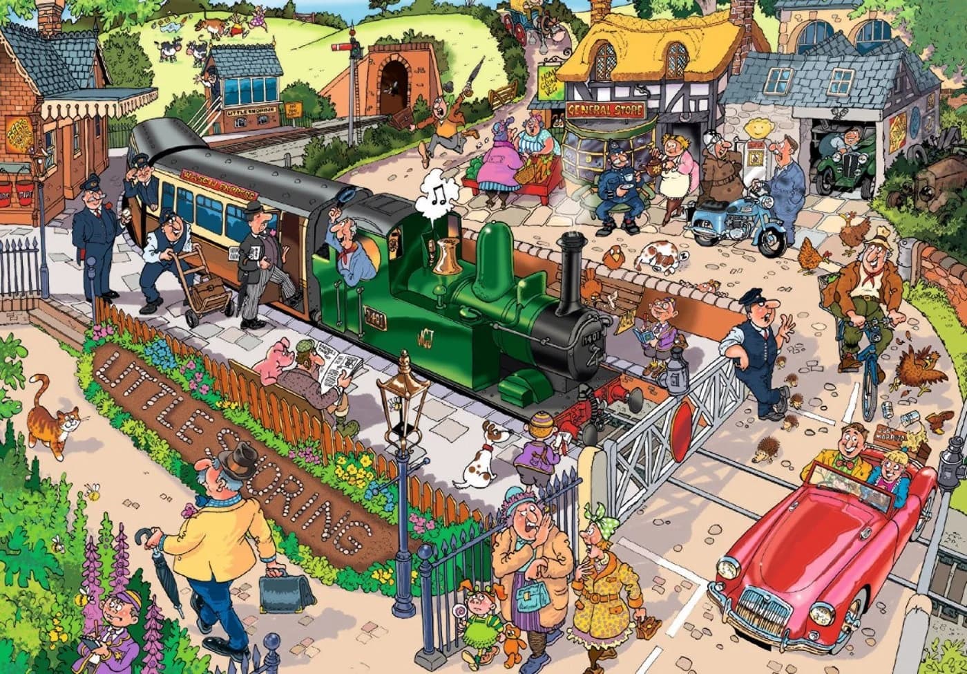 Jumbo Spiele Puzzle Wasgij Destiny 13 Commuting Chaos! 1000 Teile