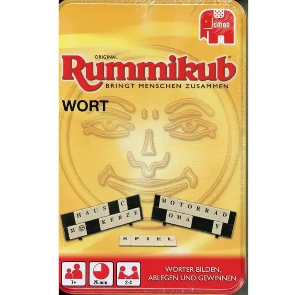 Jumbo Spiele Original Rummikub Wort in Metalldose