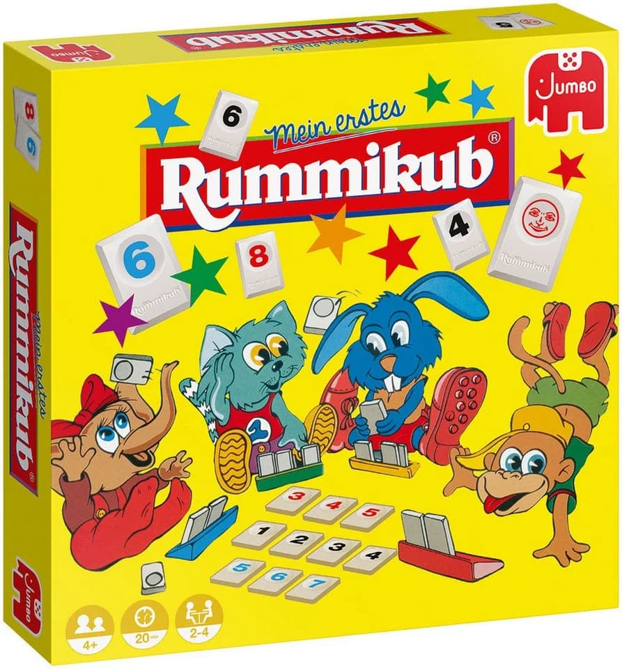Jumbo Spiele Mein erstes Rummikub Junior - Kinderspiel Bunt