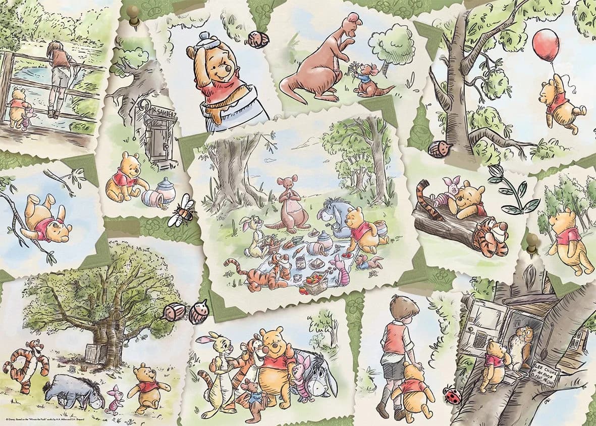 Jumbo Spiele Puzzle Disney Pix Collection Winnie the Pooh 95 Jahre Edition 1000 Teile