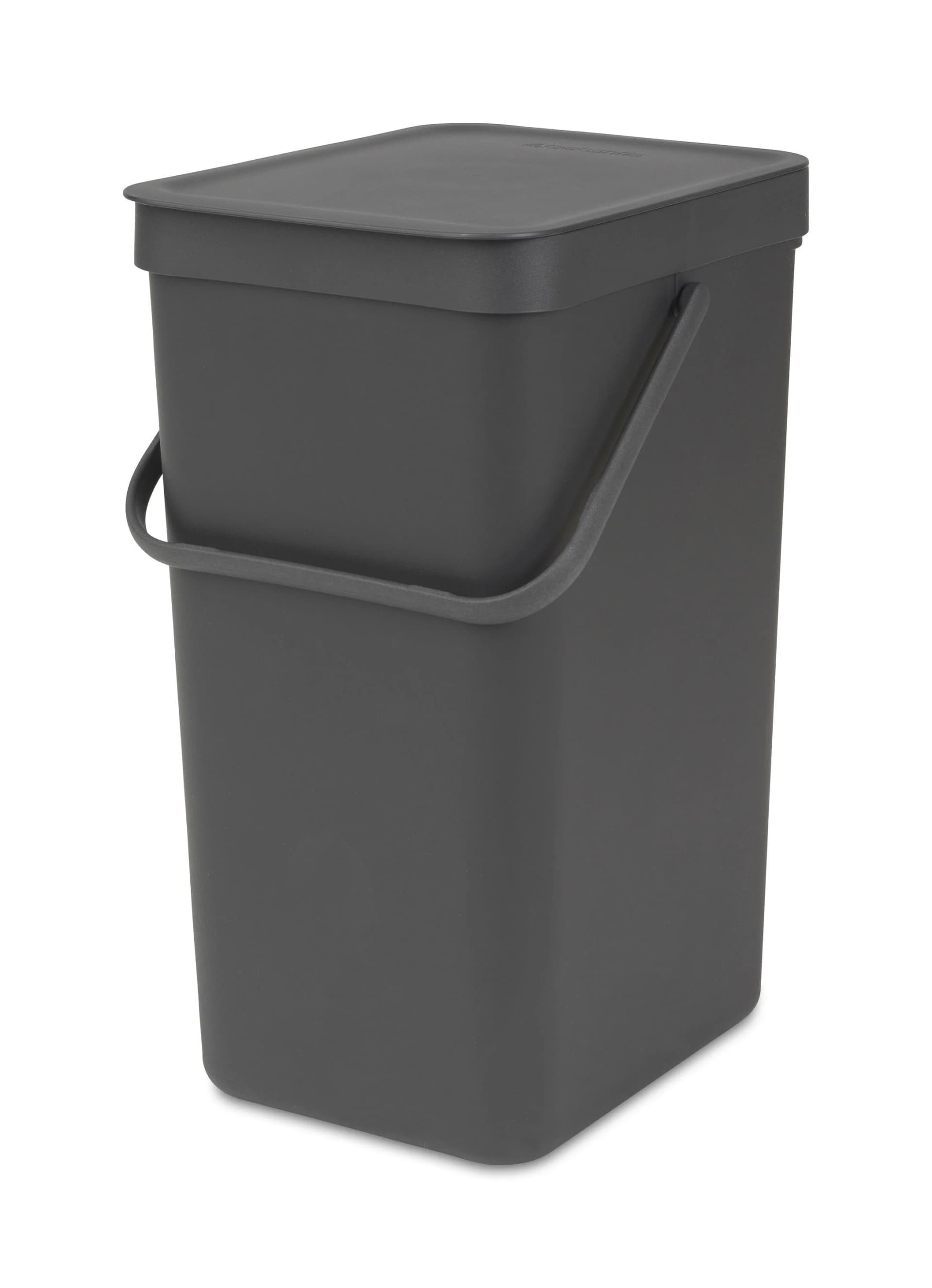 Abfalleimer SORT & GO 16 Liter Grau Kunststoff